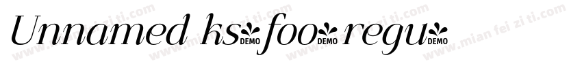 Unnamed ks-foo-regu字体转换
